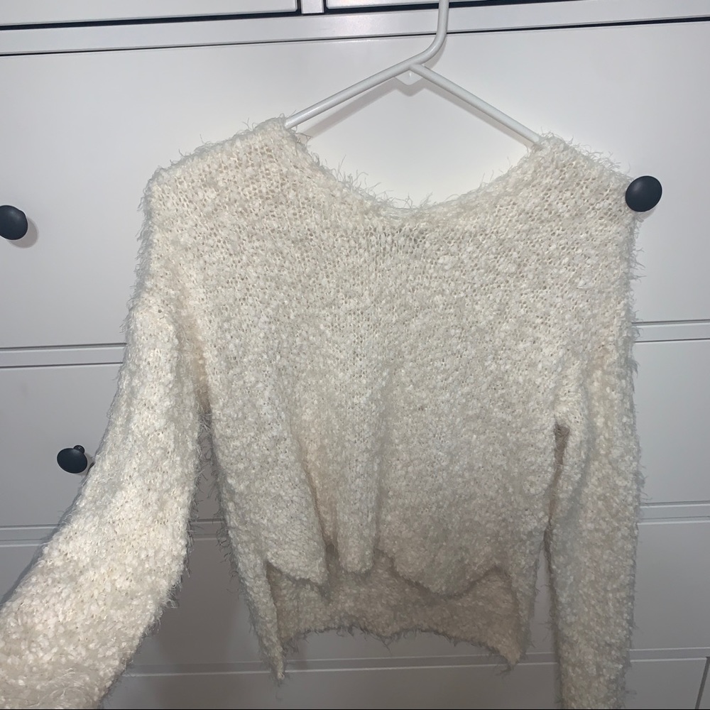 fuzzy sweater